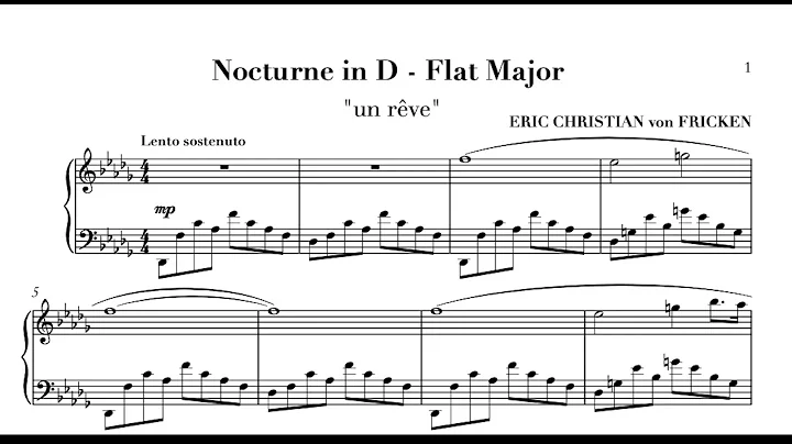 Nocturne in D-Flat Major "un rve" - Eric Christian