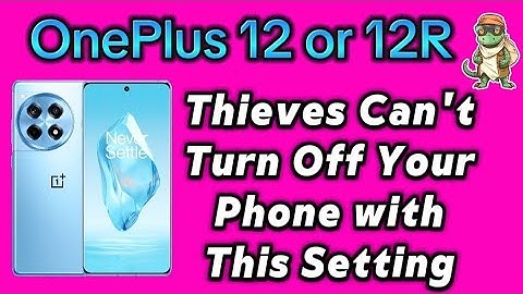 Setup Require Password to Turn Off Phone Oneplus 12