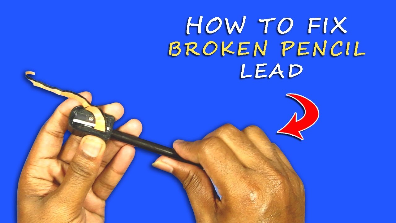 How To Fix Broken Pencil Lead YouTube