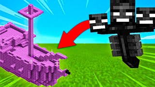 MINECRAFT, BUT MOBS SPAWN OP STRUCTURES