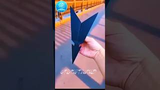 How to make a paper plane ✈️ that fly very fast #origami #diy #paperplane