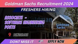 Goldman Sachs Recruitment 2024 | Software Engineering Vacancy for Freshers 👉TN GOVERNMENT JOBS