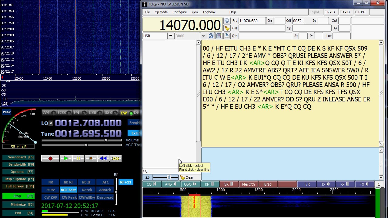 KFS Calling CQ and Listening Night of Nights Maritime Station 12695.5 Khz Shortwave