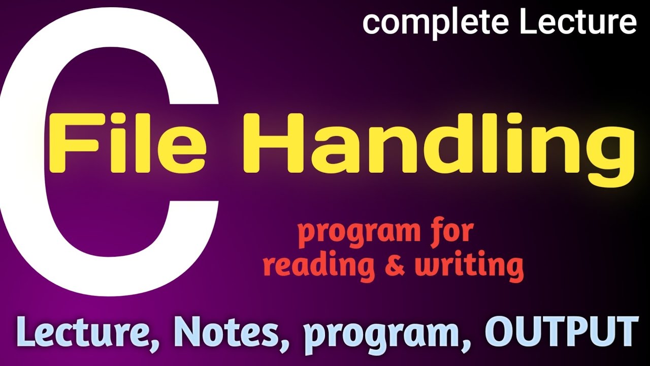 File Handling in C programming | reading file |writing file | fscanf |fprintf | C programming