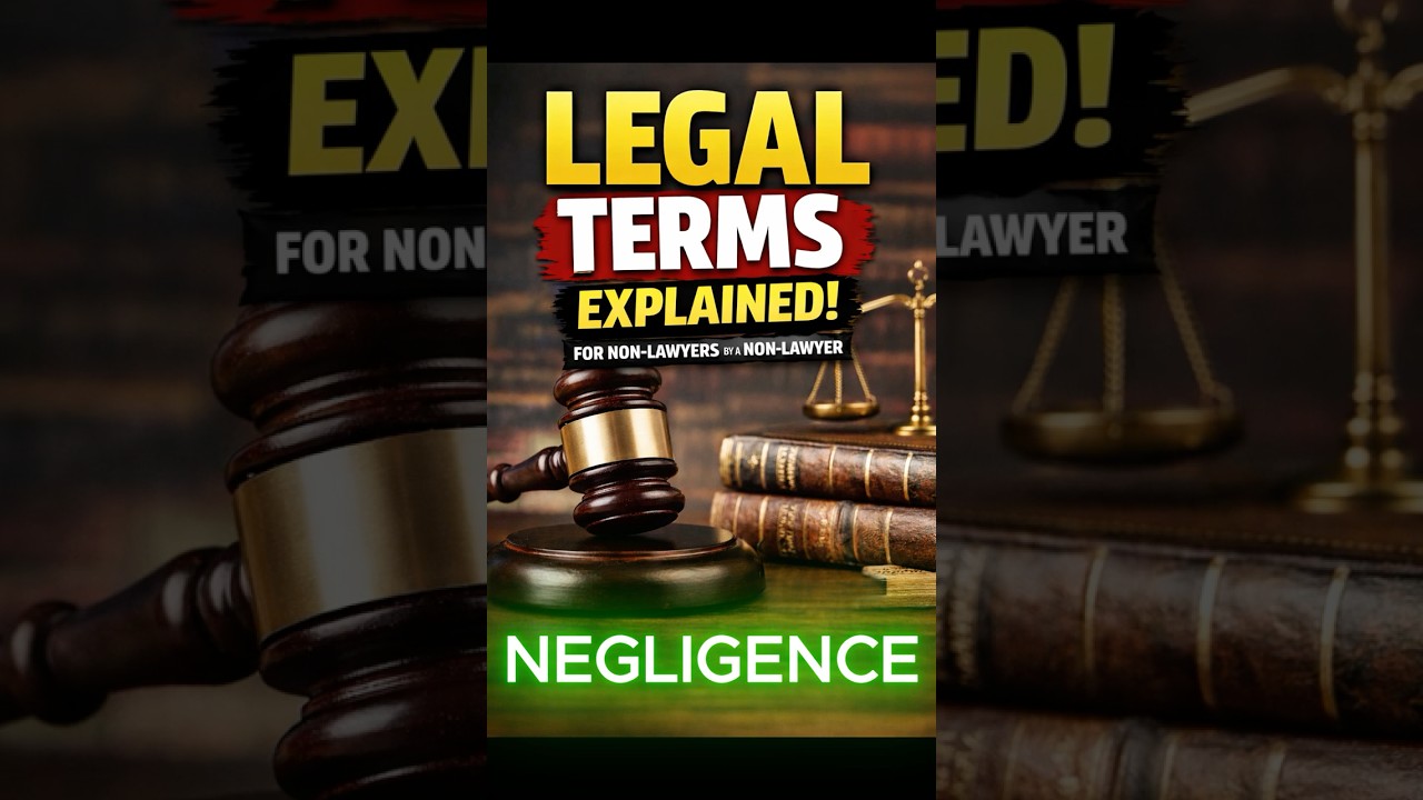 LEGAL TERMS - NEGLIGENCE