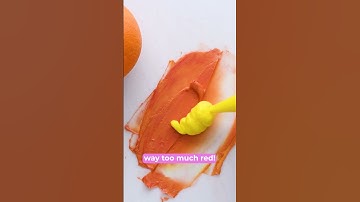 Perfectly color matching an orange using buttercream frosting