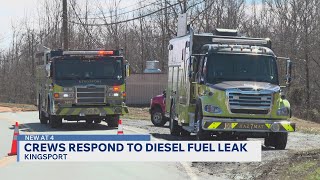 Famous Kingsport Fire Department closes portion of Riverpoint Rd. amid diesel fuel leak Profile