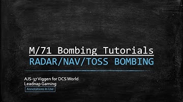 DCS AJS-37 Viggen Bombing Tutorial - Radar Release (4/4)