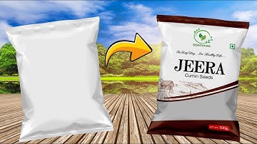 Seedvana jeera  Packaging Design Tutorial - Learn corelDRAW , CorelDRAW Grapics Suite 2025