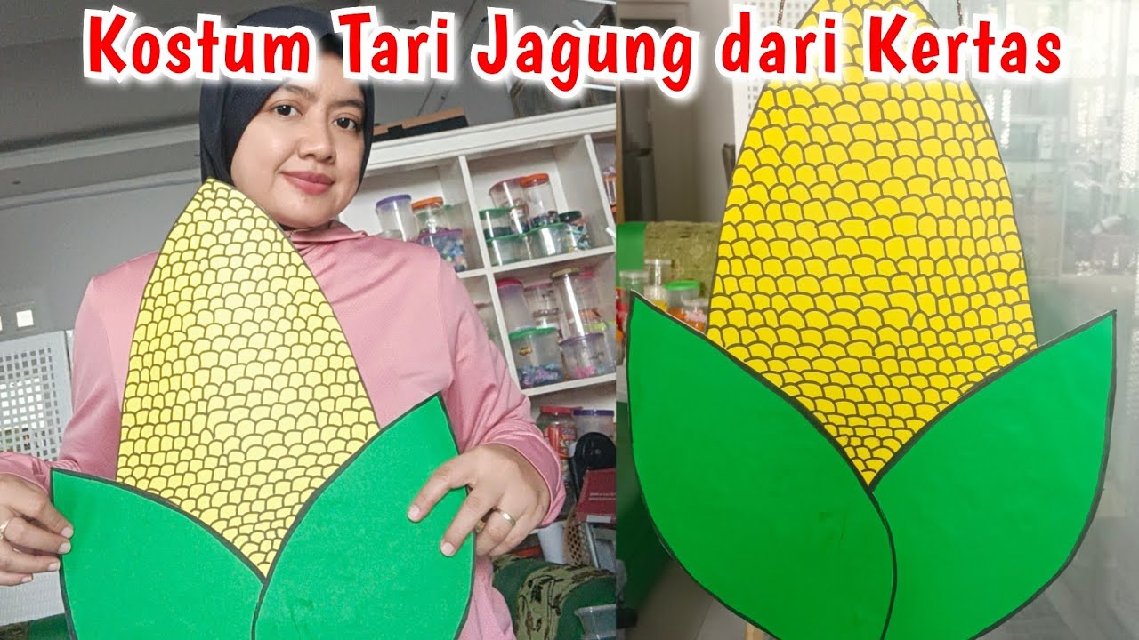 Kostum Tari Jagung dari Kertas