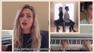 Video thumbnail of "Sam Tsui   Piece by piece legendado PT - BR"