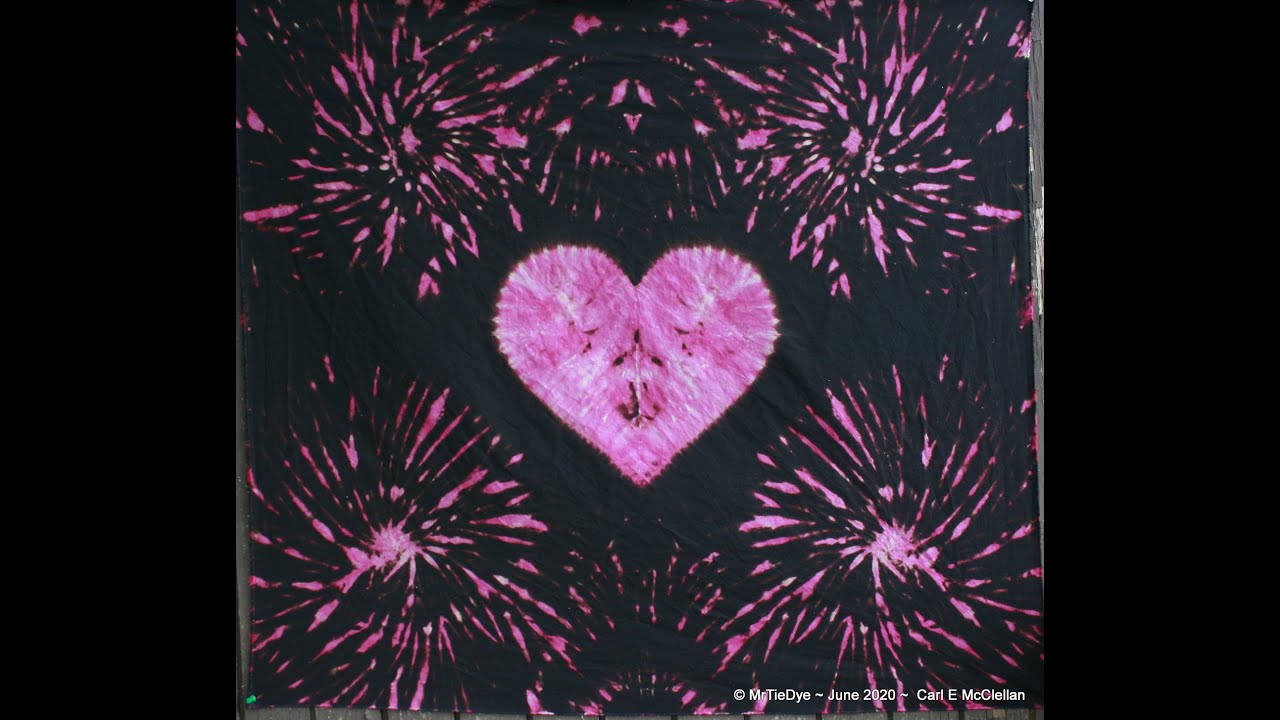 Wednesday S W Mrtiedye Reverse Dye Heart Peace Sign Tap