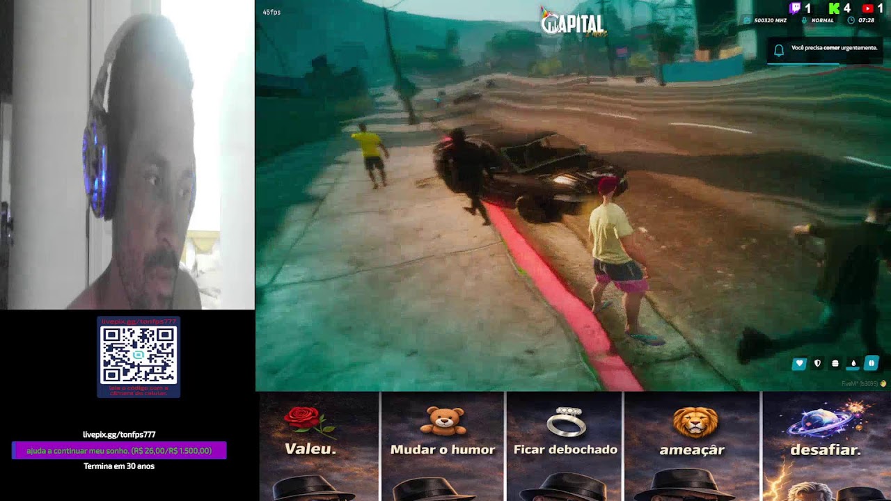 GTA RP SEM FILTRO AO VIVO 😈🔥 