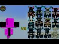 Chaos Garbled Code Wither (Chaos Weapon) vs Warden Plus (Wardens) | Minecraft Bedrock | MobBattle 
