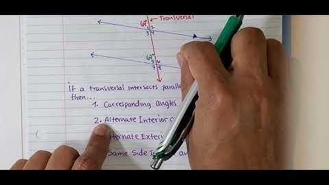 Properties of Parallel Lines Cut by a Transversal