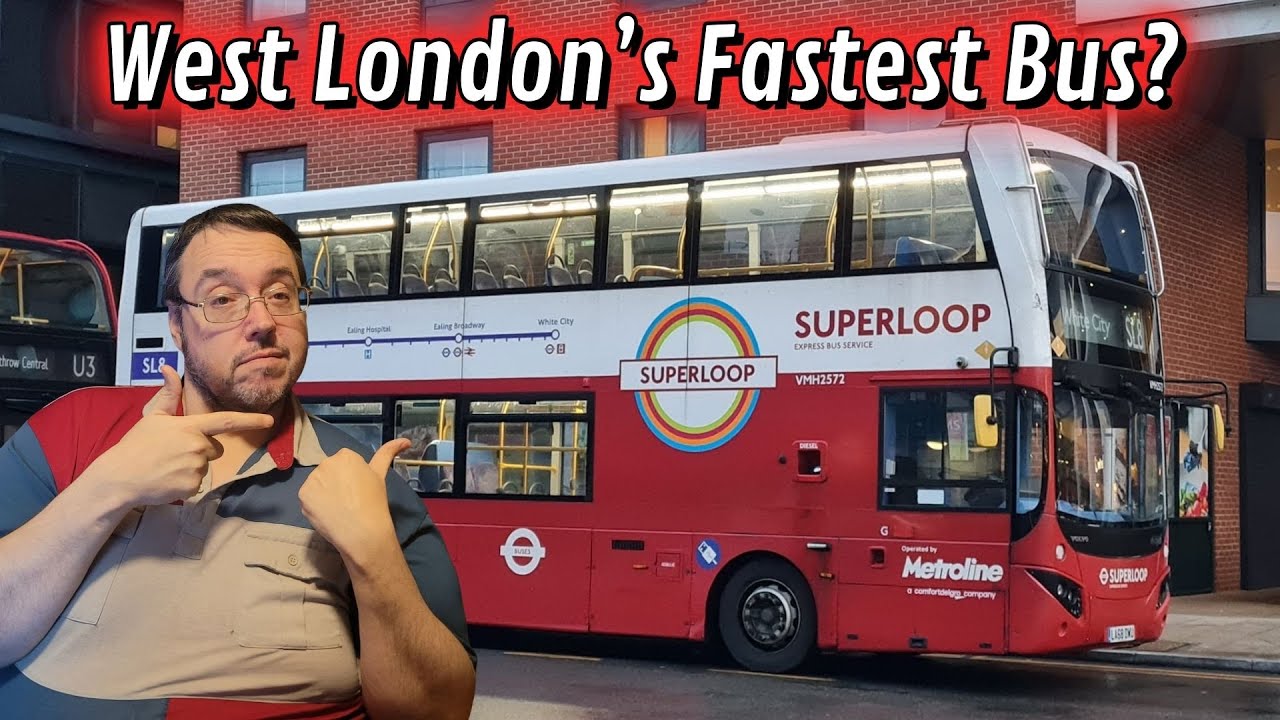 Прокатиться по самому необычному лондонскому суперлупу: SL8 Аксбридж → Уайт-Сити 😳🚌