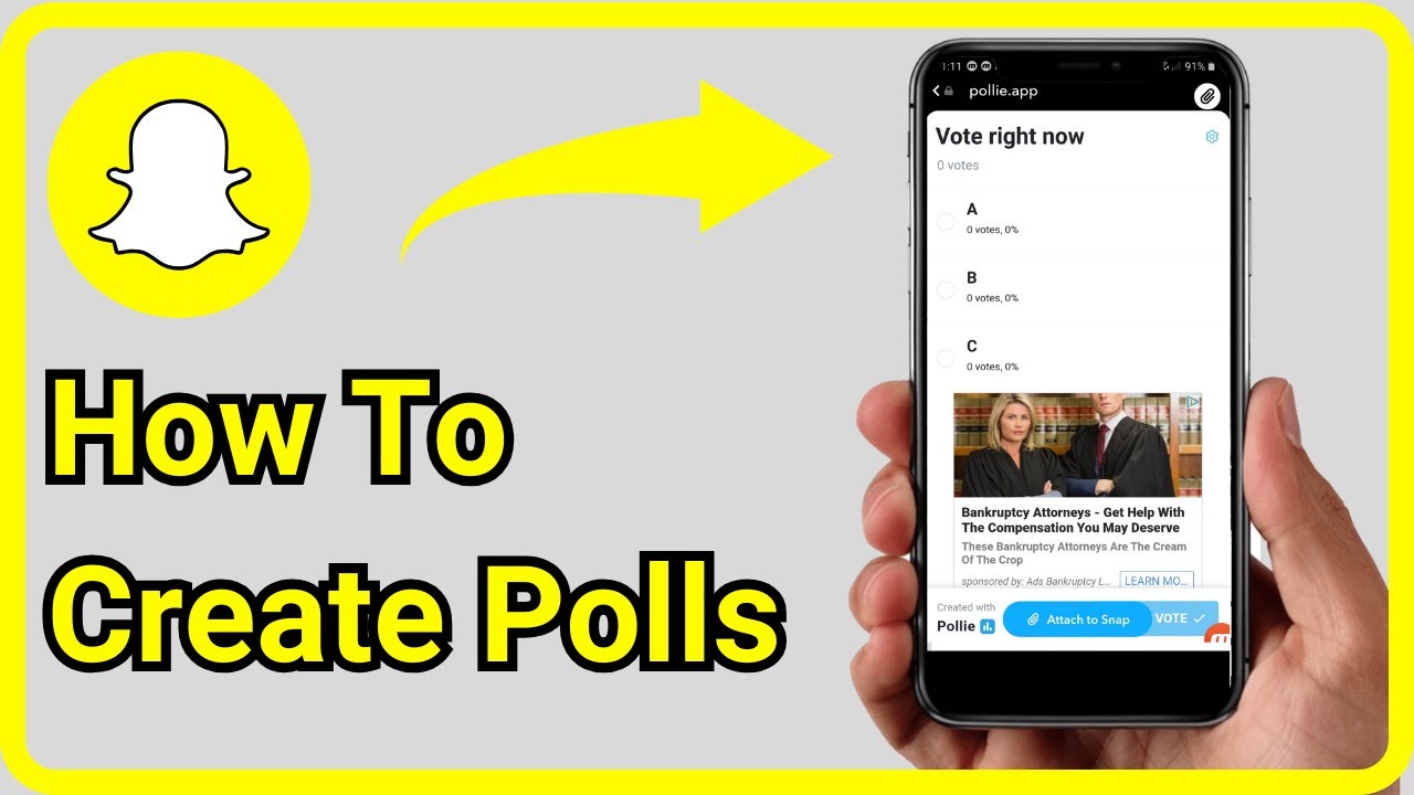 Snapchat Poll Feature How To Create Polls On Snapchat - YouTube