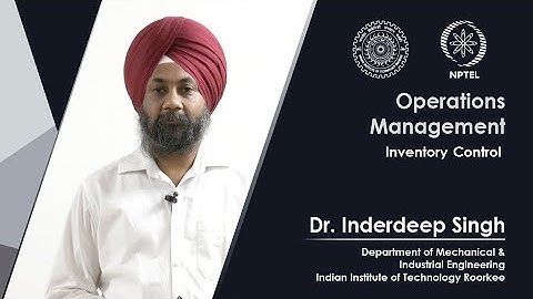 Lecture 52 Inventory Control