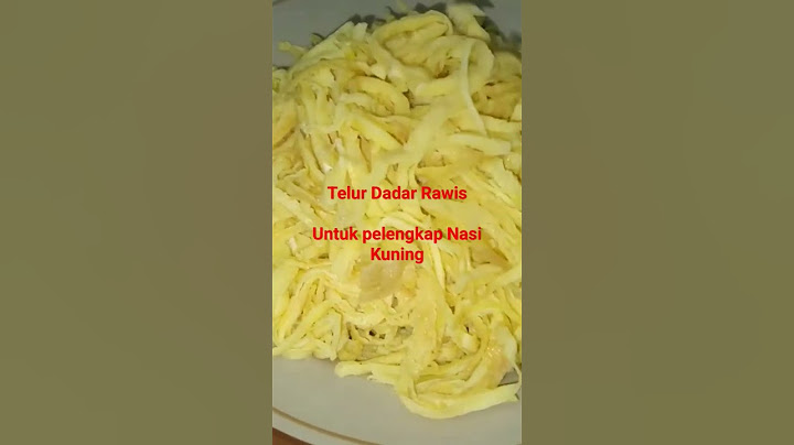 Telur Rawis...telur dadar untuk nasi kuning