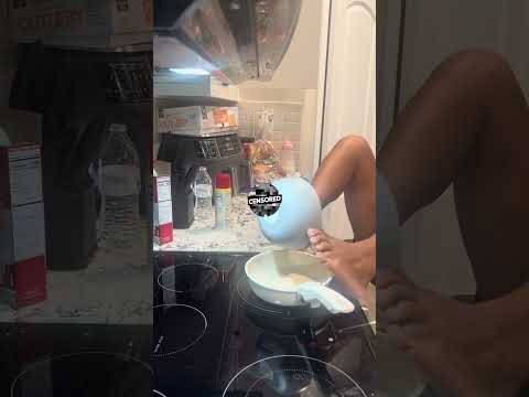 Cooking breakfast for my one year-old ￼
