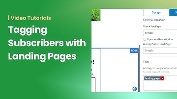 Tagging Subscribers with Landing Pages