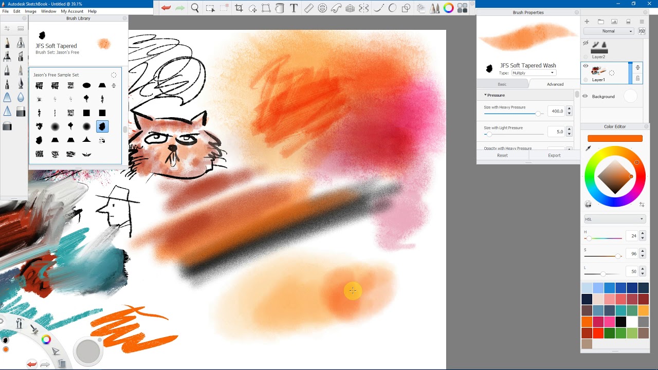Jason's FREE Sketchbook Pro Brush Set YouTube