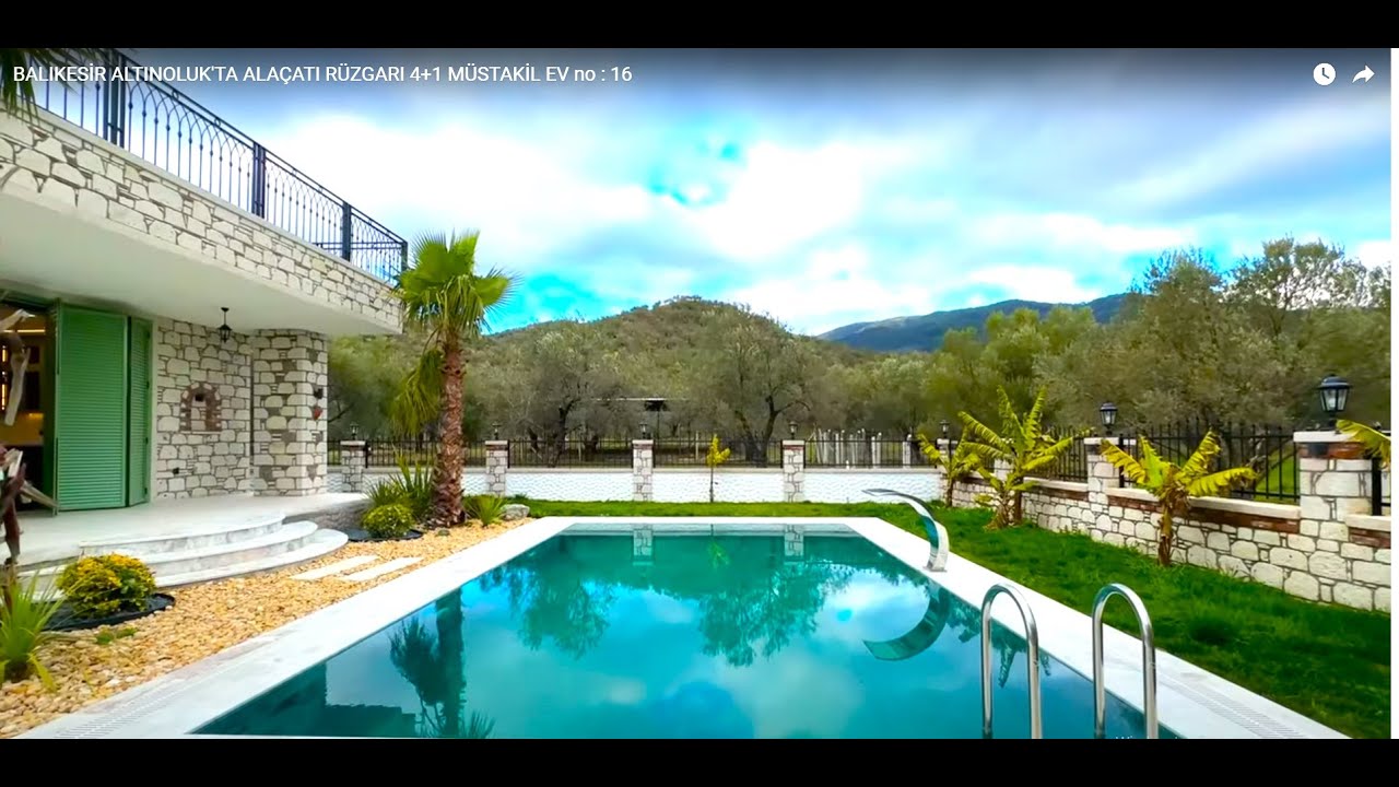 BALIKESİR ALTINOLUK'TA ALAÇATI RÜZGARI 4+1 MÜSTAKİL EV no : 16