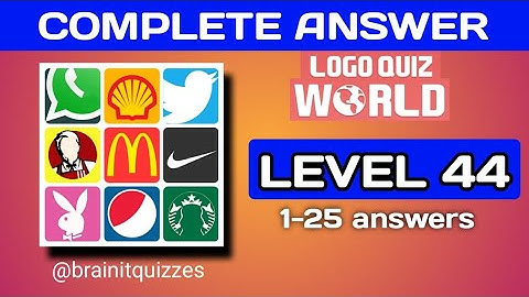 Logo Quiz World, Global. Pack 44 answers #logoquiz