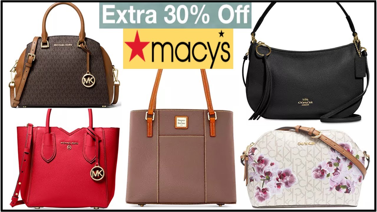 MACY'S DESIGNER HANDBAGS ON SALE~70% OFF SHOP WITH ME 