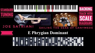 Joe Satriani &quot;Sailing the Seas of Ganymede&quot; Backing track with Scales Diagram