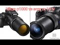 Nikon p1000 vs sony rx 10 Iv moon zoom test