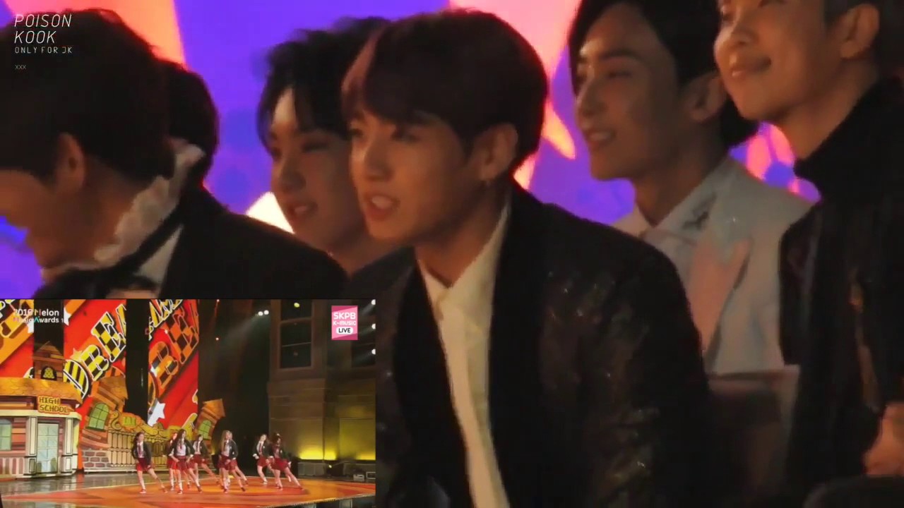 161119 MMA BTS Jungkook's & SEVENTEEN's Reaction to I.O.I's Very, Very, Very