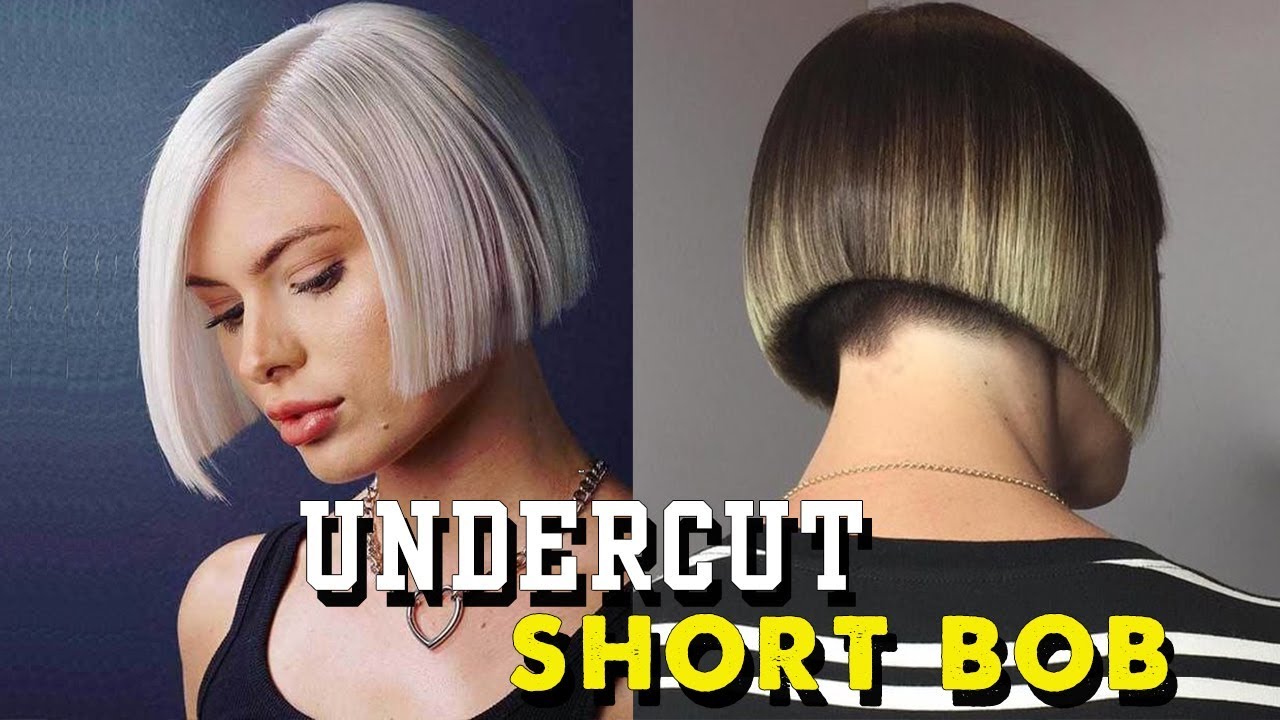 Short Bob Undercut Short Bob Mix Undercut Haircut For