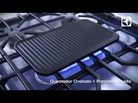 Electrolux Cocina Vidrio Templado 5 Quemadores Negra 76GS – EL ALMACÉN