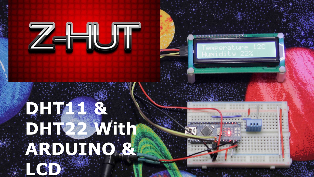 How to set up and use a DHT11 or DHT22 with a ARDUINO board & LCD ...