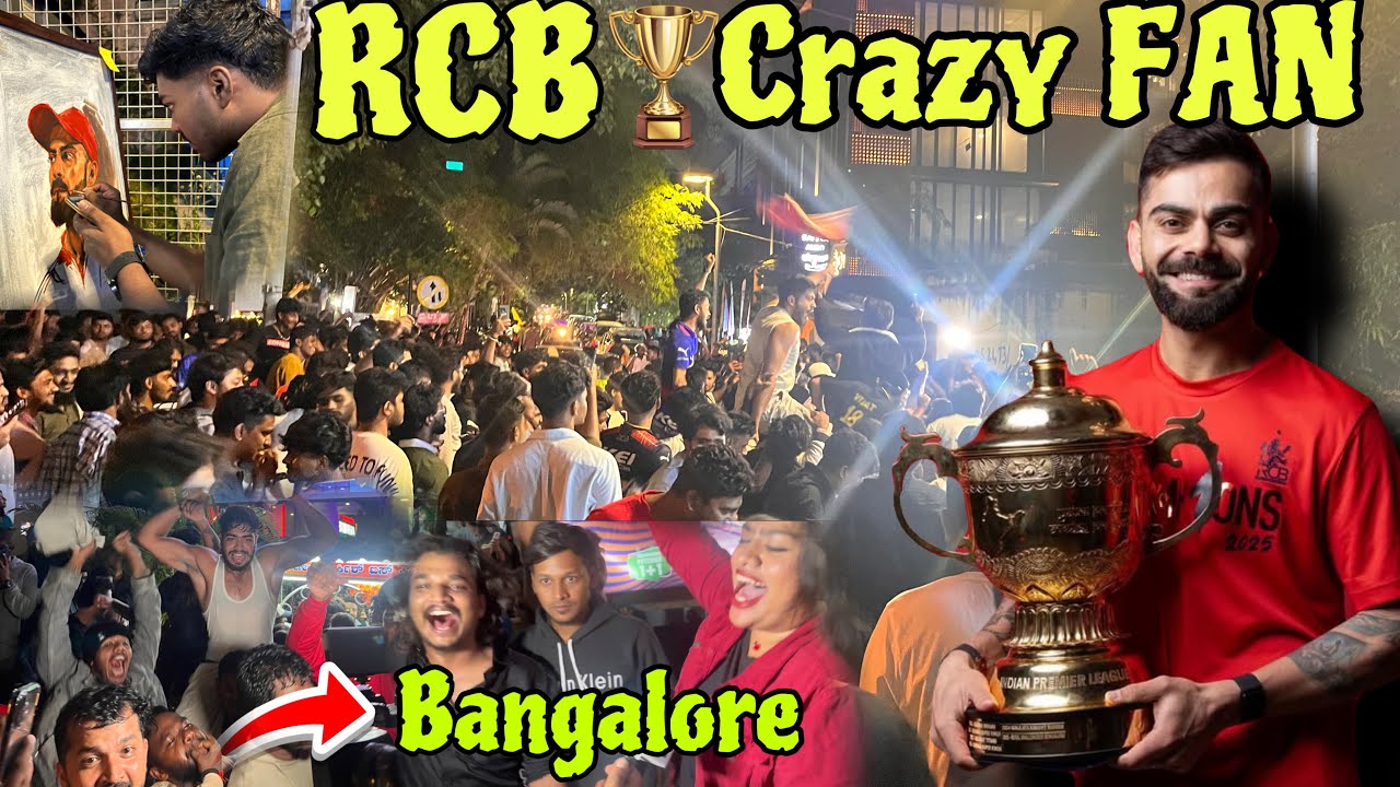 RCB FAN Winner🏆Celebrating At Bangalore 😱🏏IPL Winner 2025