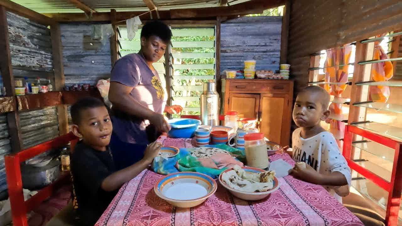 The Village Breakfast: Roti Soaked in Coconut Milk (Roti Valolo)🥥🇫🇯