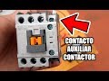 Electricidad - Contacto auxiliar contactor y cablecanal ranurado en tableros.