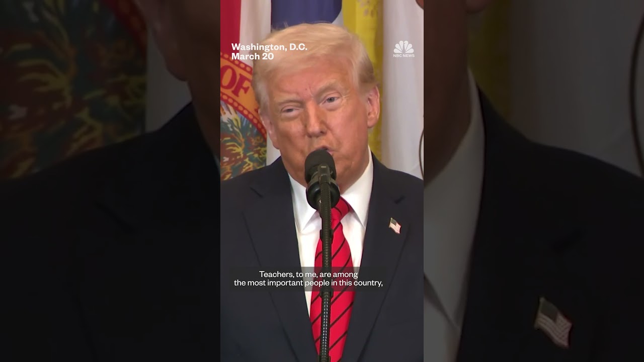 Trump signs executive order aimed at eliminating the Department of Education