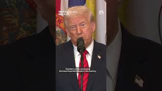 Trump signs executive order aimed at eliminating the Department of Education