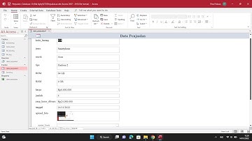 Cara Membuat Form Penjualan Di Microsoft Access