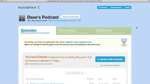 Podcast Hosting, Promotion, Analytics and Statistics with Buzzsprout