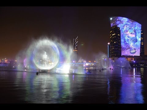 Dubai Festival City Mall Light Water Show Dubai Festival City