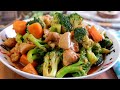 Super Easy One Dish Meal: Chinese Chicken Broccoli 西兰花炒滑鸡 Simple Chinese Stir Fry Chicken Recipe