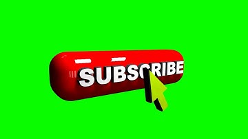 3D Green Screen Subscribe Button With Voice And Mouse Click