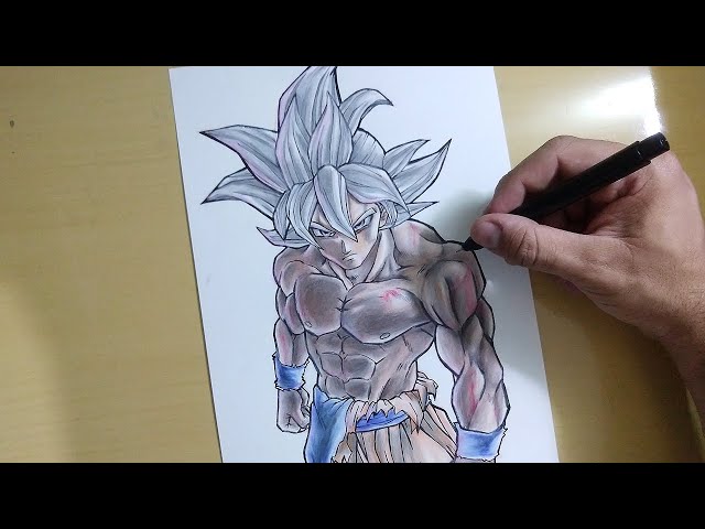 Speed Drawing Goku Black Ultra Instinct - Fanart [ Dragon Ball Super] 