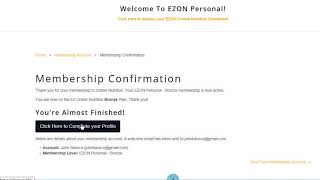 Selling Nutrition Counseling Services Online to Consumers and Other Businesses with TBS