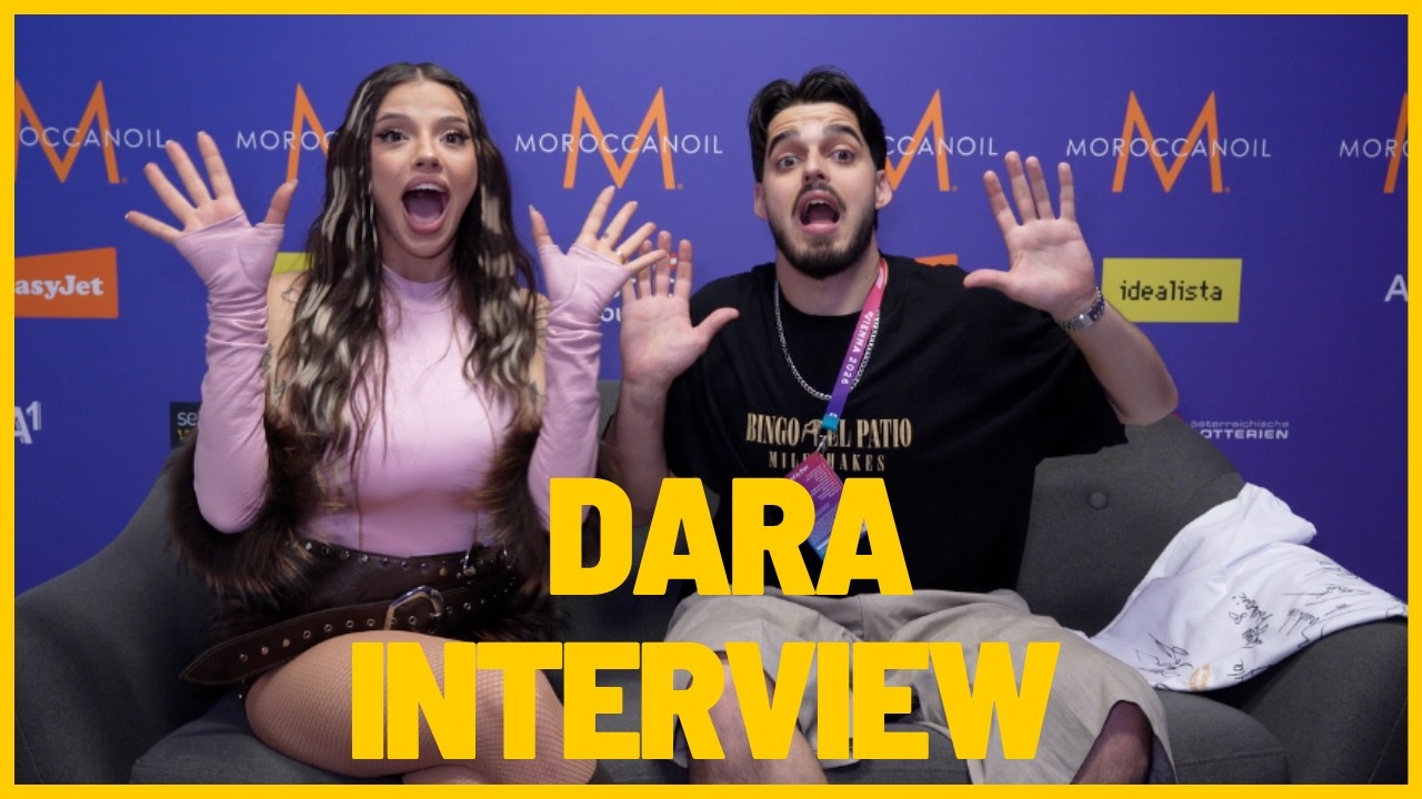 INTERVIEW WITH DARA AFTER THE PRESS REHERSAL SECOND SEMIFINAL - YouTube