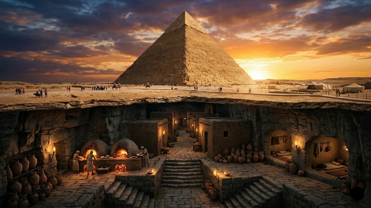 Пирамида Хеопса Скрывала Целый Город — Это Переписывает Историю Египта