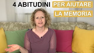 Aiutare  la memoria con 4 abitudini quotidiane